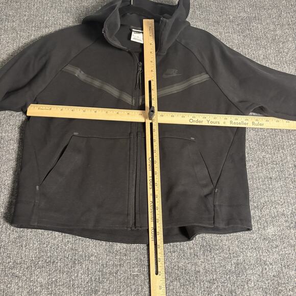 Nike Hoodie Womens Medium Black Tech Fleece Full Zip Jacket CW4298-010 Athletic - Picture 7 of 15